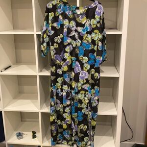 New, no tags: Joan Rivers synthetic butterfly pattern robe, size MP